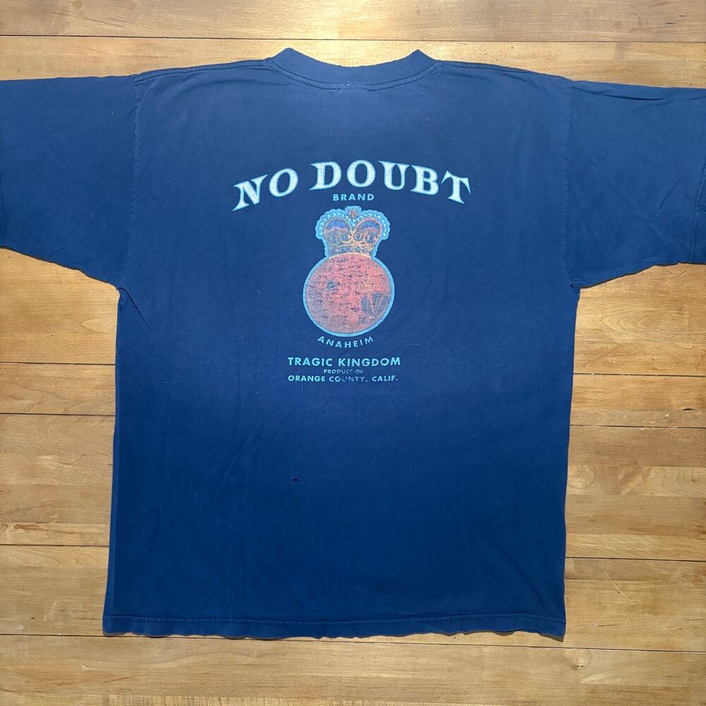 Vintage 90 No Doubt Tragic Kingdom T Shirt Orange County Anaheim Back Graphic XL